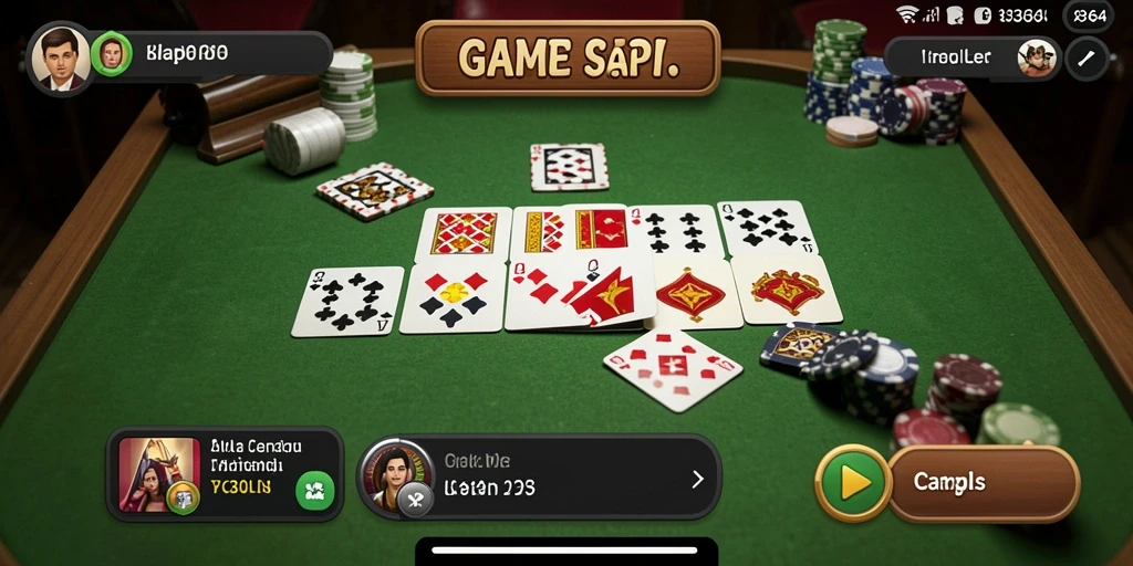 Tampilan gameplay seru dalam permainan Gaple 8364.