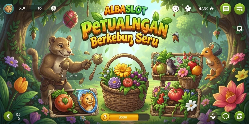Tampilan menarik gameplay ALBASLOT di dunia pertanian.