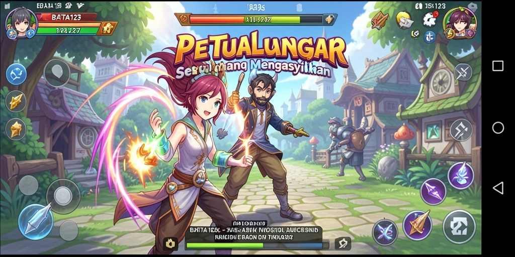 Gameplay seru dengan karakter anime ikonik dalam BATA123.