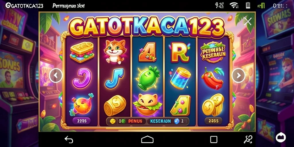 Tampilan menarik dari gameplay slot GATOTKACA123.