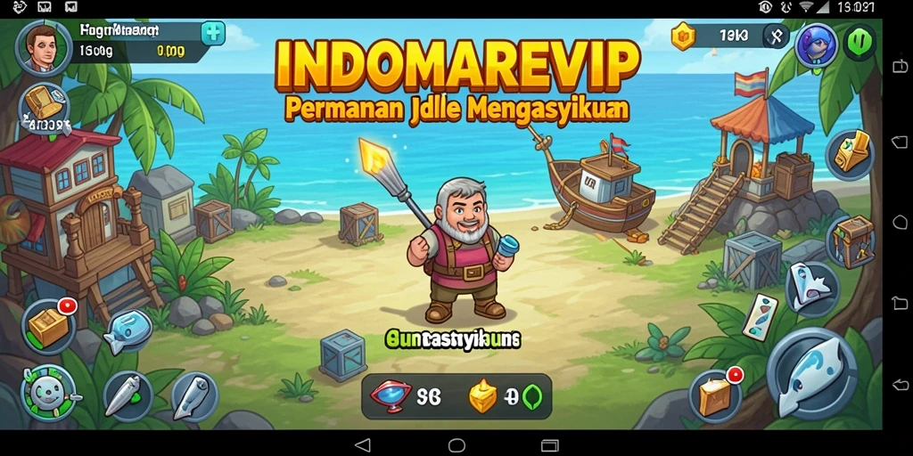 Tampilan menarik dari gameplay Idle INDOMAREVIP yang seru.