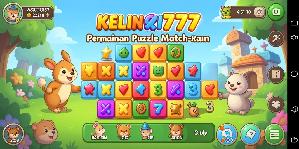 Tampilan gameplay KELINCI777 yang penuh warna dan menyenangkan.