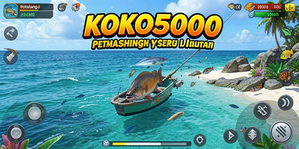 Tangkapan ikan besar dalam gameplay KOKO5000 yang menantang.