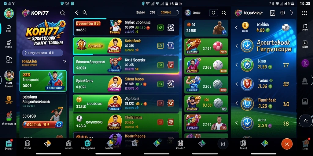 Screenshot gameplay KOPI77 menampilkan antarmuka taruhan yang menarik.