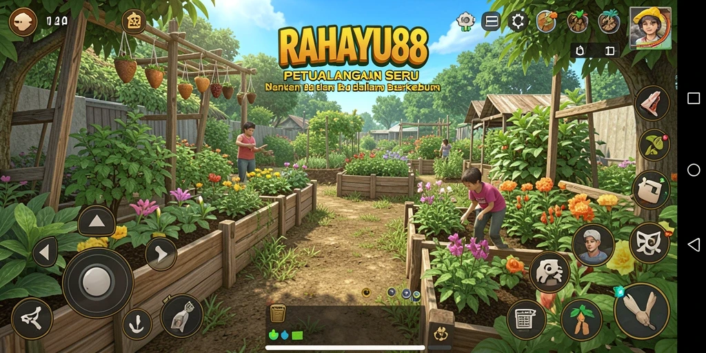 Gameplay menarik dari RAHAYU88 saat bertani di kebun.