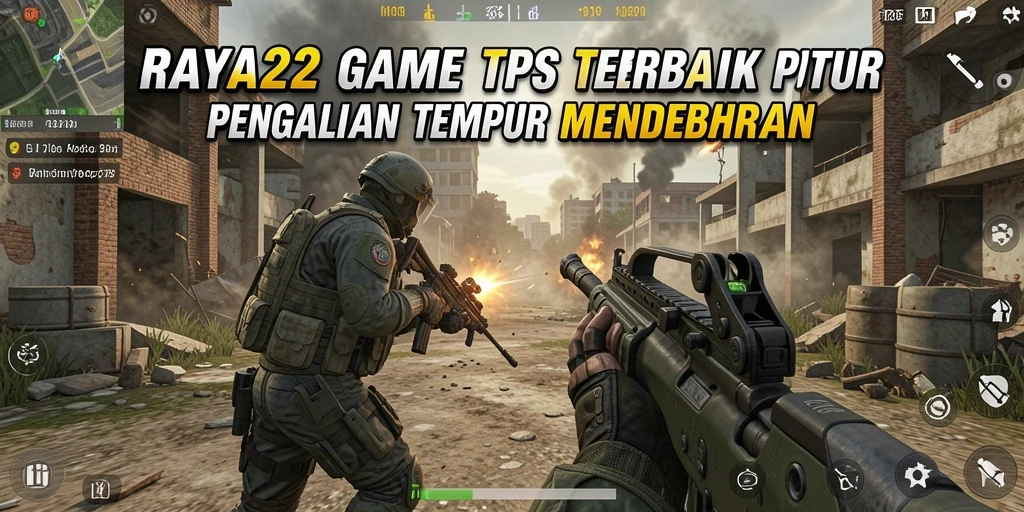 Tampilan gameplay TPS RAYA22 yang seru dan mendebarkan.
