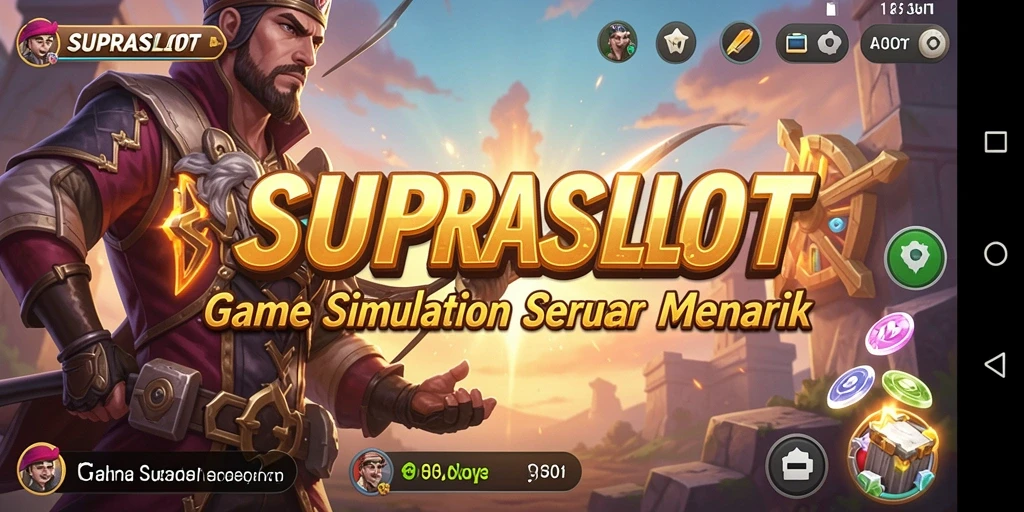Tampilan gameplay SUPRASLOT yang menakjubkan dan interaktif.