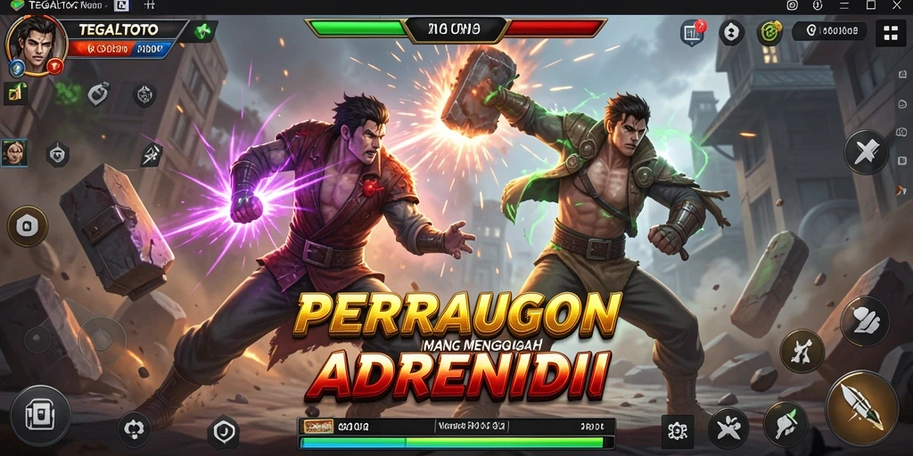 Screenshot TEGALTOTO menampilkan aksi pertarungan yang seru dan mendebarkan.