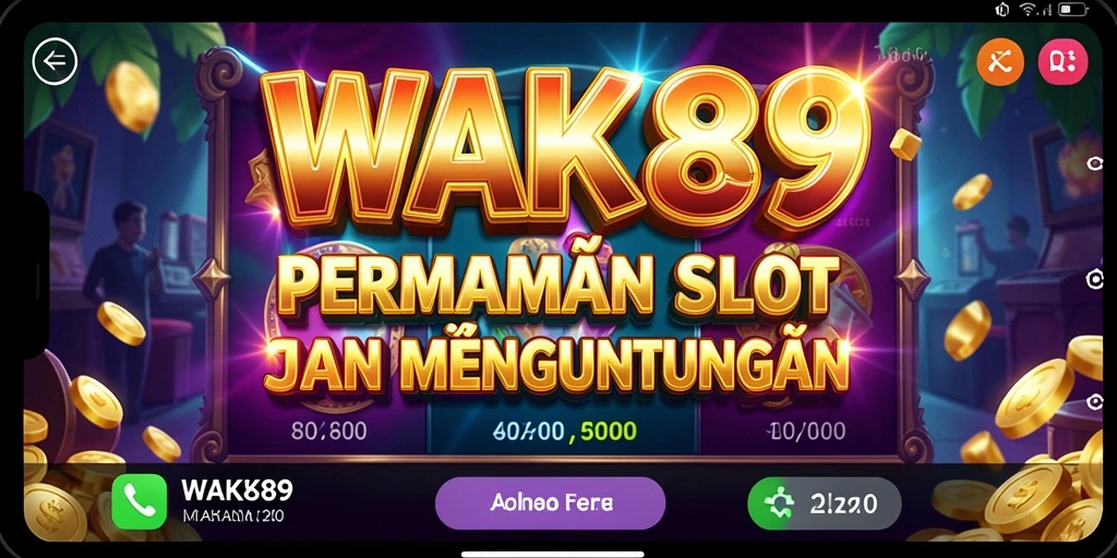 Tampilan gameplay WAK89 yang menarik dalam slot online.