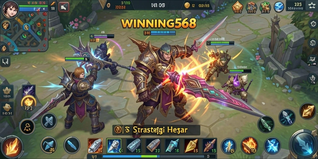 Tampilan gameplay menarik di WINNING568 dengan strategi pertempuran yang seru.